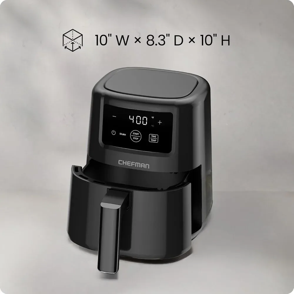 CHEFMAN 2 Qt Mini Air Fryer – Digital Space-Saving Compact Nonstick Basket